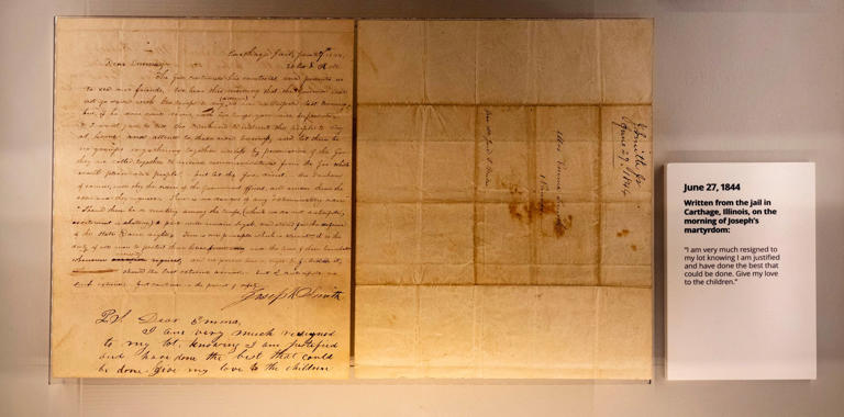 Where you can see Joseph Smith’s last letter to wife Emma — written on ...