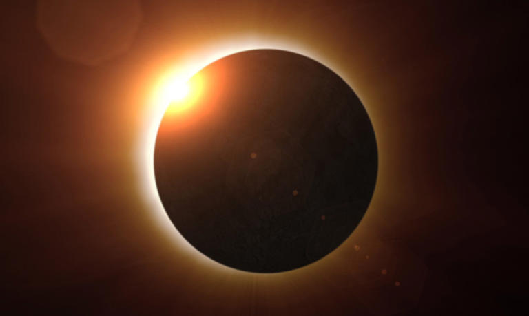 This image from NASA.gov shows a ‘ring of fire’ around the moon visible during a solar eclipse.