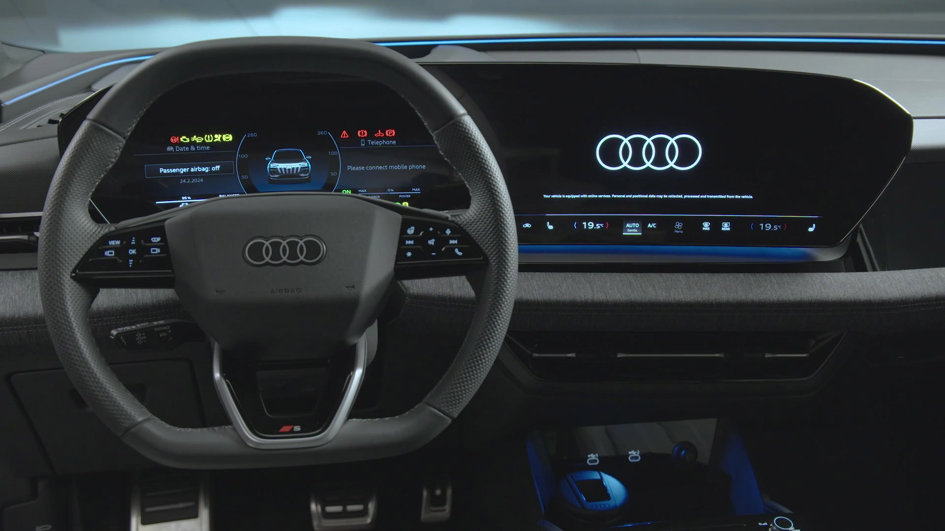 The new Audi Q6 etron quattro Infotainment System