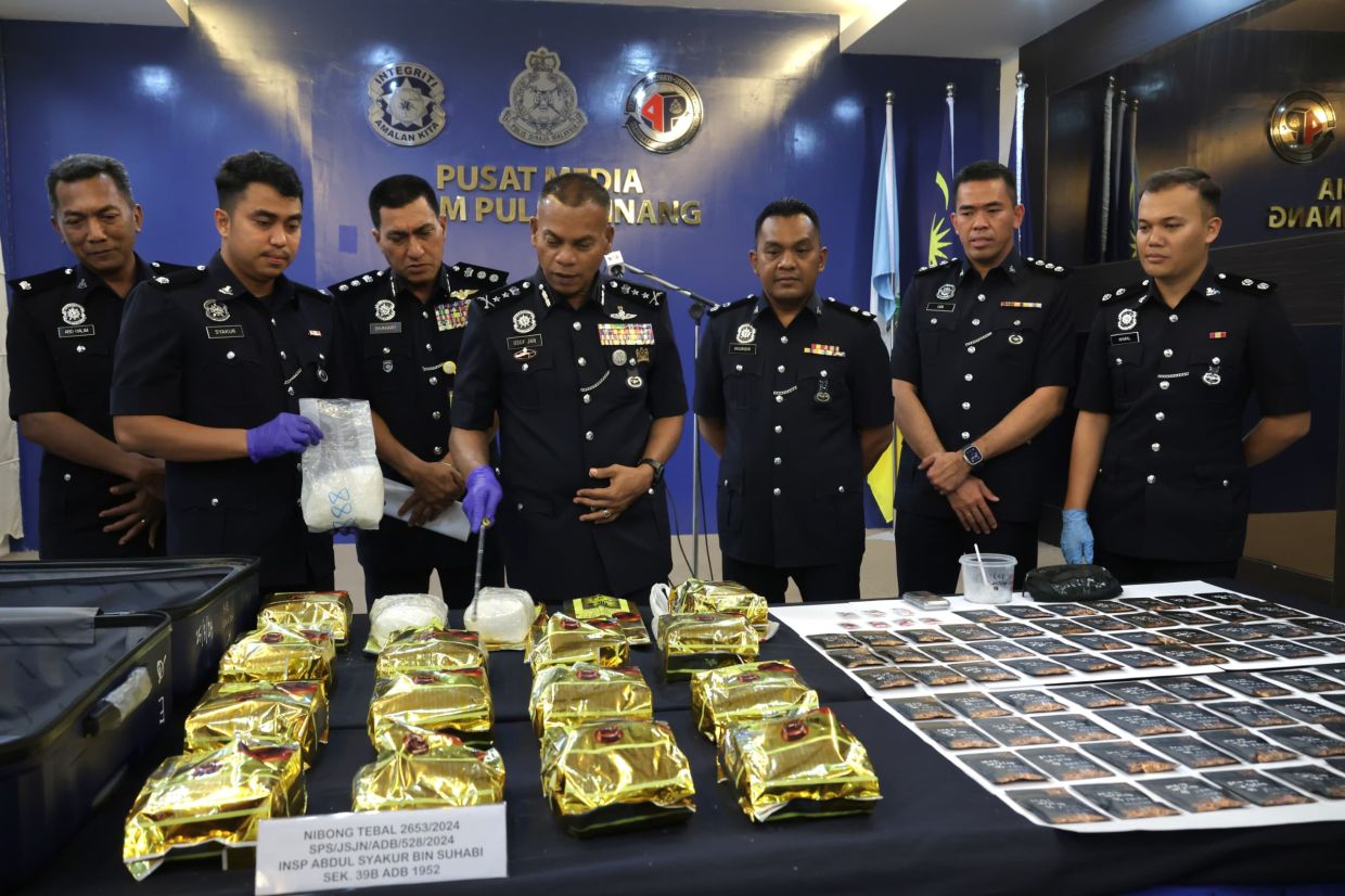 Penang Cops Seize Over RM500,000 Worth Of Syabu Disguised As ‘Chinese Tea’