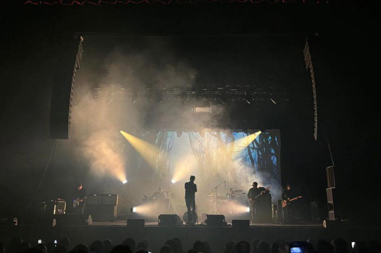 Echo & The Bunnymen performing on stage at the Liverpool Empire Theatre on Monday, March 25, as part of their Songs to Learn and Sing tour