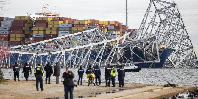 En Video Puente Vehicular En Baltimore Colapsó Por Choque De Barco Carguero