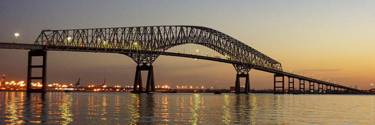 The Francis Scott Key Bridge in Maryland.