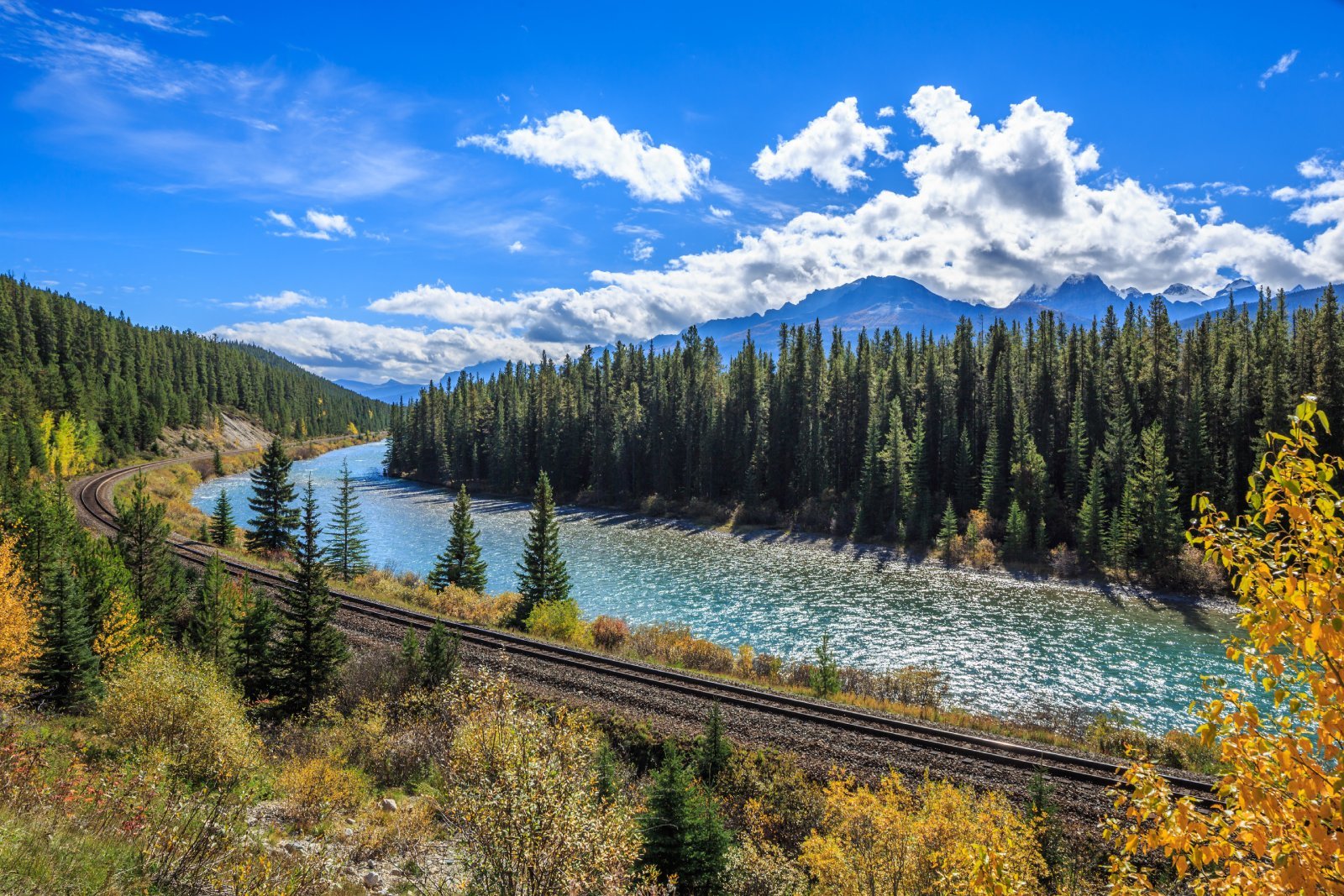 <p class="wp-caption-text">Image Credit: Shutterstock / Stas Moroz</p>  <p><span>The Bow Valley Parkway is a scenic alternative route between Banff and Lake Louise, offering a slower pace and the chance to enjoy the natural beauty of Banff National Park away from the crowds of the Trans-Canada Highway. This picturesque drive meanders through forests and along the Bow River, with numerous pullouts, picnic areas, and short trails that invite exploration.</span></p>