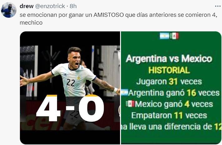 Los Memes De La Goleada De México A Argentina