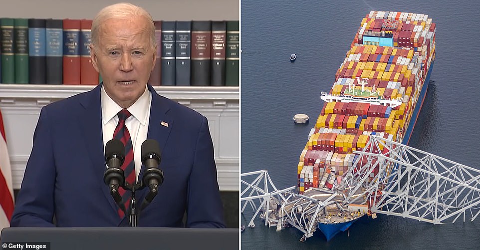 Biden Says Government Will Pay To Rebuild Collapsed Baltimore Bridge