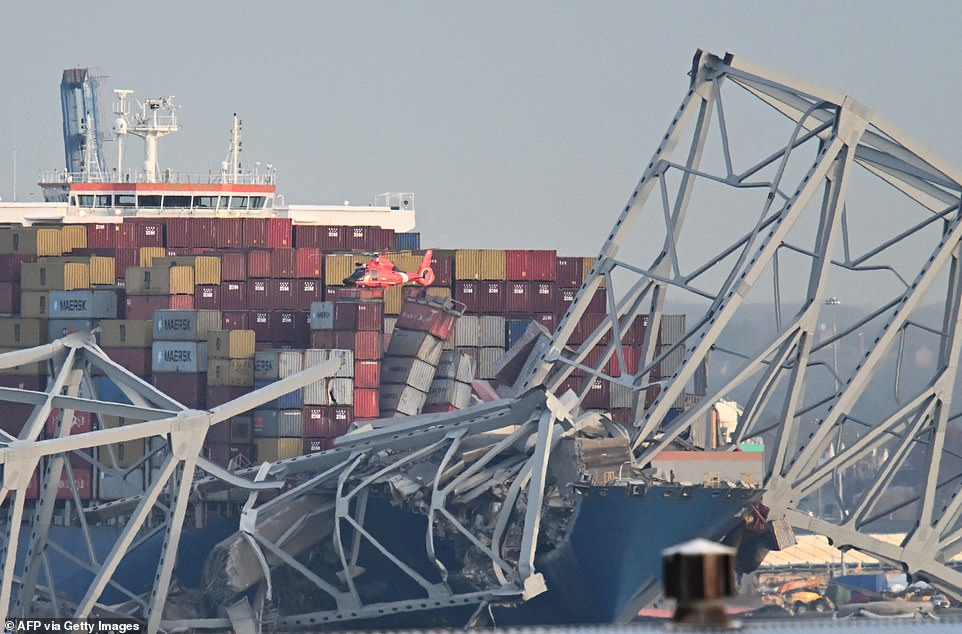 Baltimore bridge collapse sparks trade crisis as 10 ships are trapped