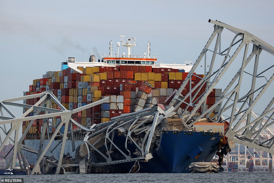 Dali container ship previously smashed into a dock in Antwerp