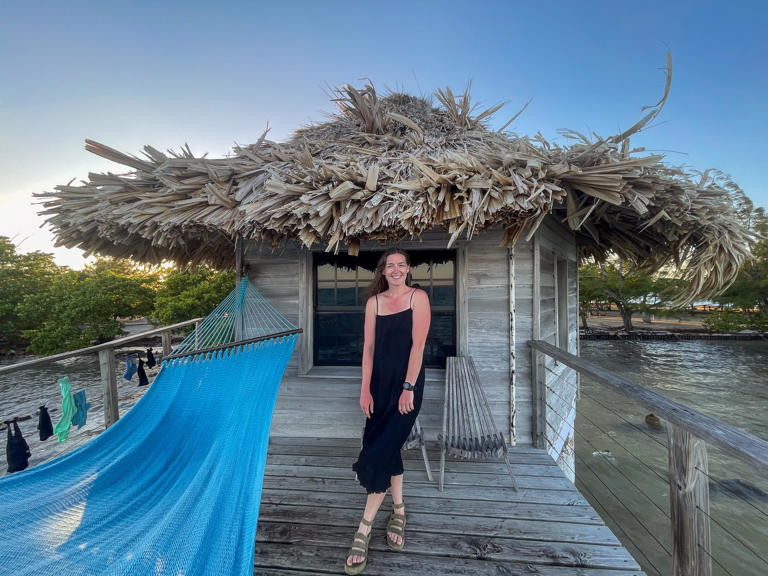The author at Thatch Caye resort in Belize. Monica Humphries/Business Insider