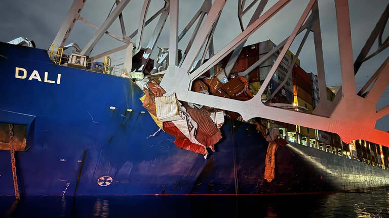 Maryland: Ship Hits Francis Scott Key Bridge Causing It To Collapse