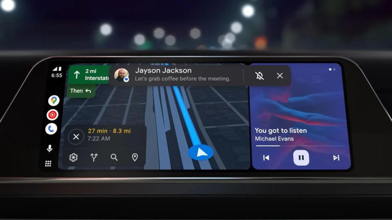 Android Auto displaying Google Messages