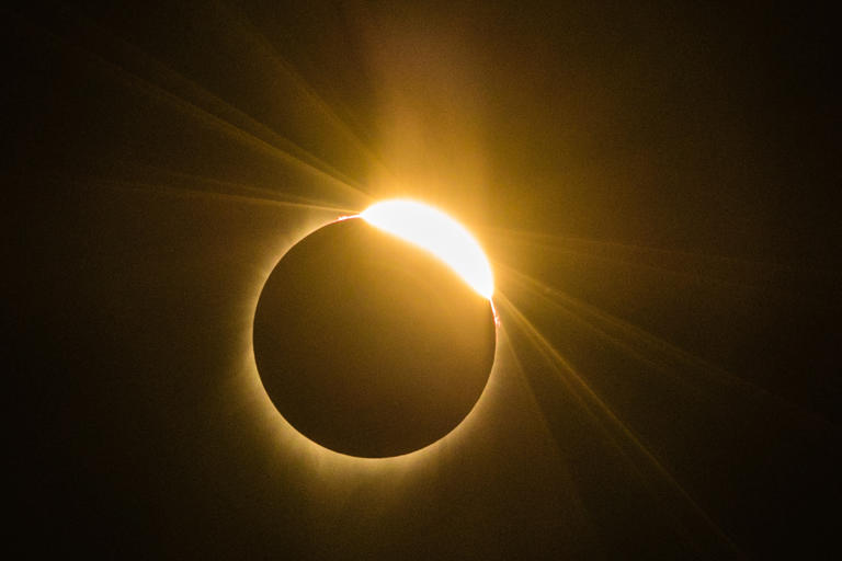 The total solar eclipse Monday August 21, 2017 in Madras, Oregon. New calculations have been made, and the path of totality has shifted slightly.