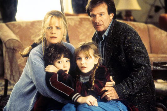 TriStar/Getty Bonnie Hunt, Bradley Pierce, Kirsten Dunst and Robin Williams in "Jumanji" (1995)
