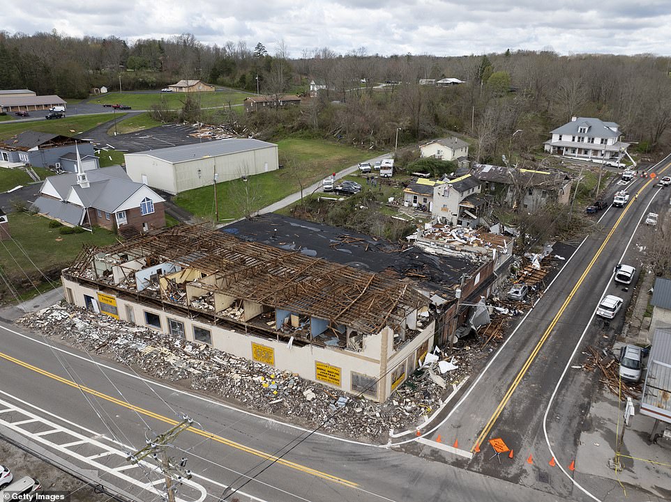 Horrifying aerial footage shows tornado aftermath in Midwest and South