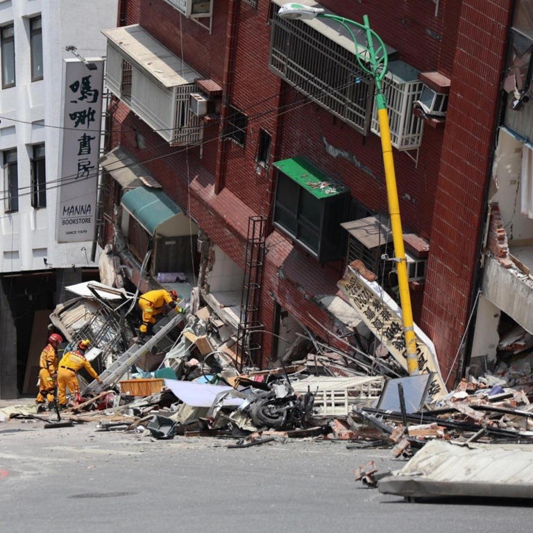 El terremoto causó graves daños y muerte en Taiwan. (EFE).