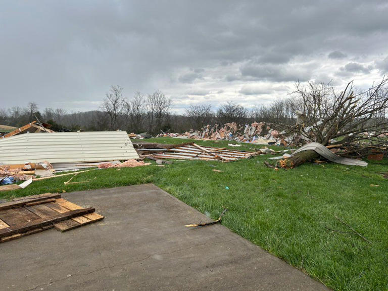 Adams County residents clean up damage left by EF-1 tornado