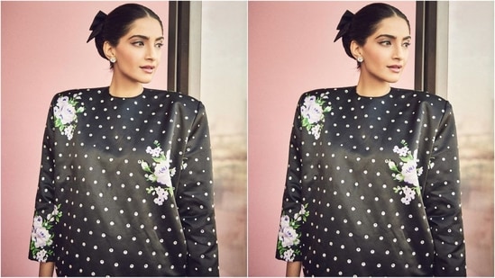 Sonam Kapoor Wows In Richard Quinn Polka Dot Gown, Accentuated With An ...