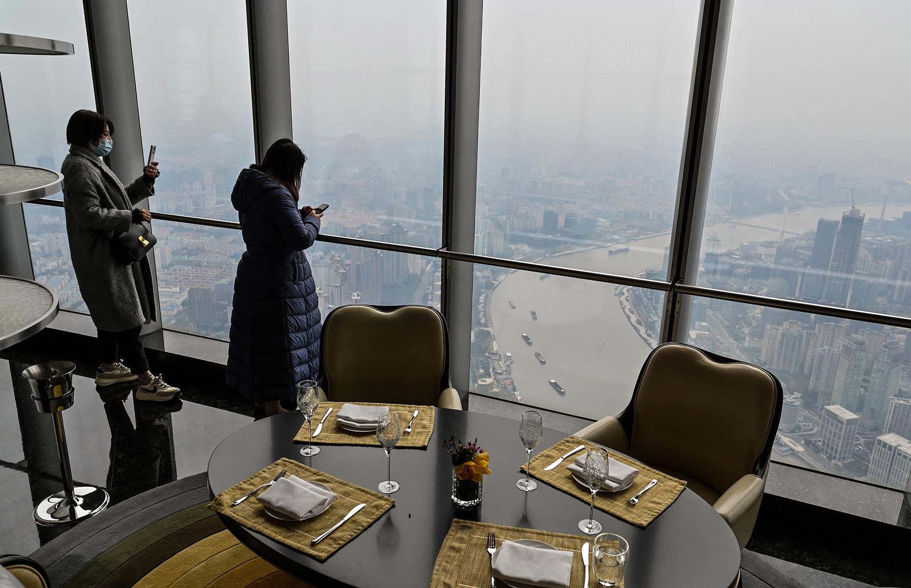 <p>Officially the world's highest restaurant in a building – as certified by Guinness World Records in 2022 – Heavenly Jin is yet another feather in the cap of the Shanghai Tower. The ultra-high-end eatery is part of J Hotel and is found on the 120th floor, notching a height of 1,824 feet. That's 350 feet more than previous record holder At.mosphere, which sits on the 122nd floor of the world's tallest building, the Burj Khalifa.</p>