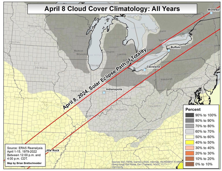 Solar Eclipse 2024 Darkness falling over Northeast Ohio on April 8