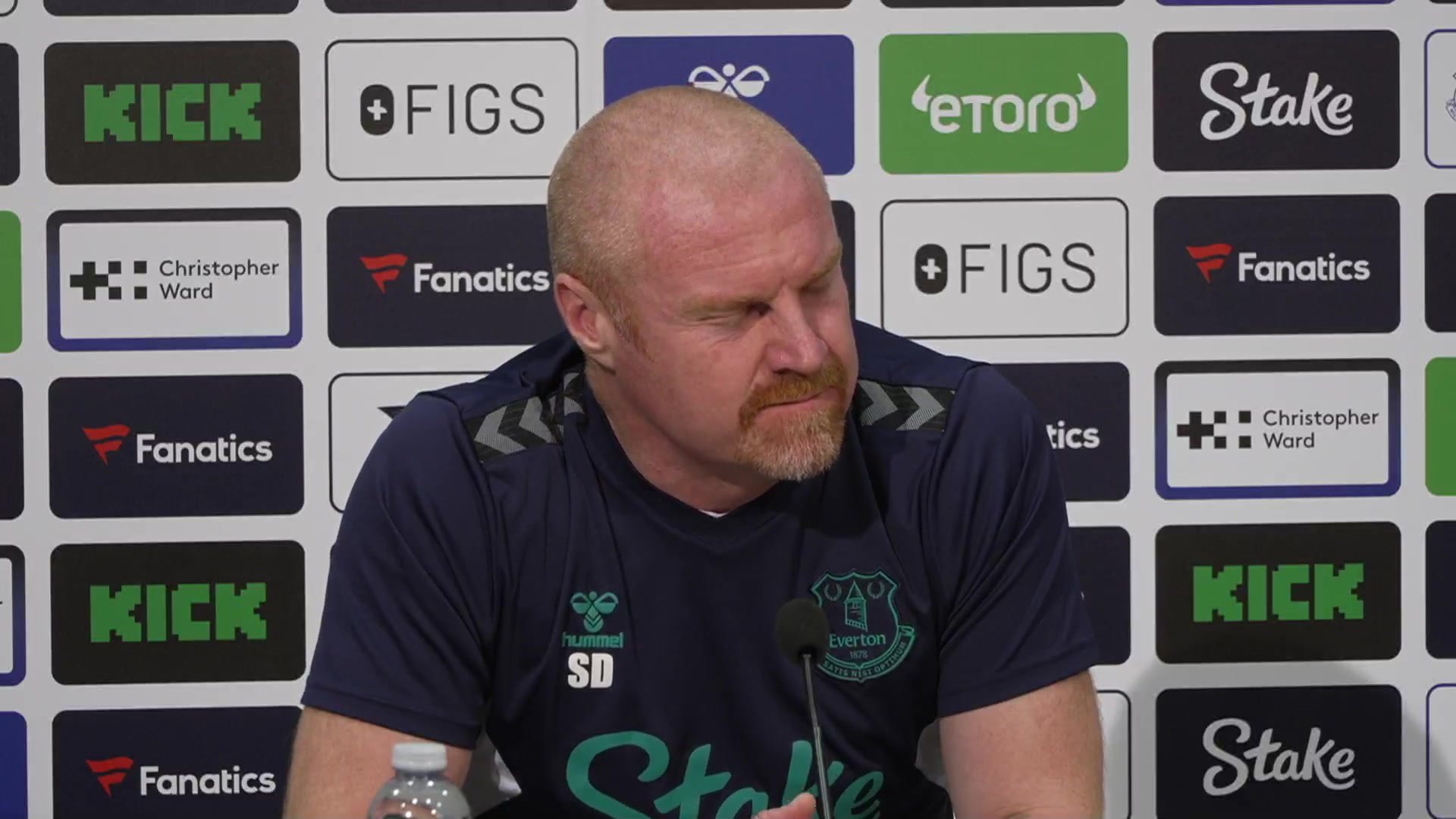 Dyche On Everton - Burnley Relegation Scrap