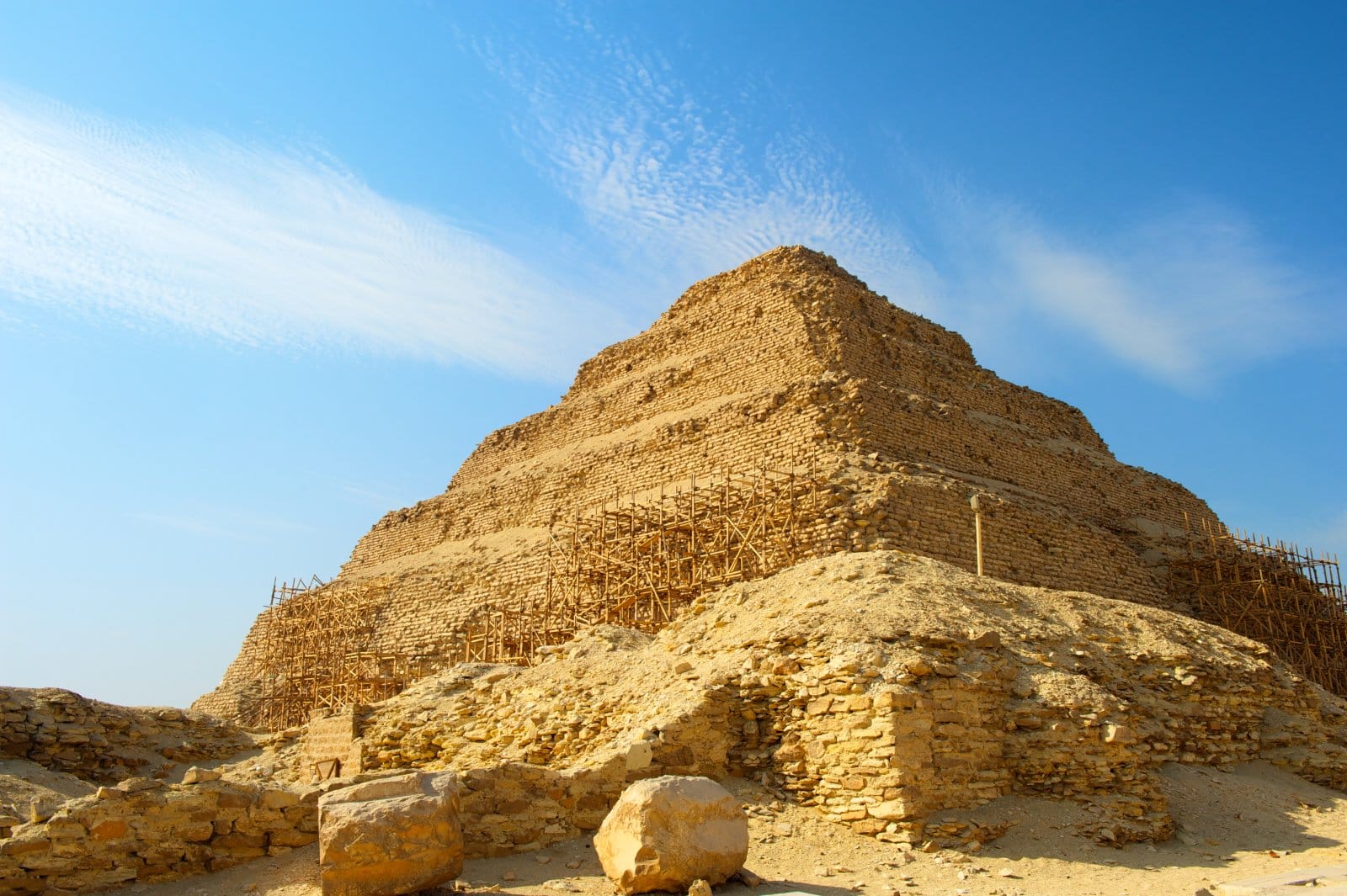 <p class="wp-caption-text">Image Credit: Shutterstock / Arthit Kaeoratanapattama</p>  <p><span>Saqqara, home to the Step Pyramid of Djoser, is one of Egypt’s most significant archaeological sites, offering insights into early pyramid construction techniques. The site includes tombs, temples, and the Imhotep Museum, dedicated to the Step Pyramid’s architect.</span></p>