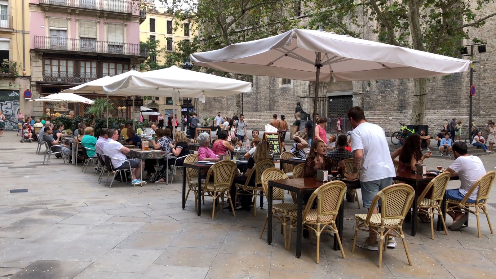 <p class="wp-caption-text">Image Credit: Shutterstock / grigoriy belyaevn</p>  <p><span>The Gothic Quarter, with its labyrinthine streets and medieval architecture, is a historical treasure and a hub for some of Barcelona’s most iconic cafés and bistros. These establishments, set against centuries-old buildings, offer a blend of traditional Catalan cuisine and European fare. The area’s historic cafés, in particular, are where one can enjoy a coffee or meal alongside locals and tourists. These spots often serve as perfect retreats to enjoy a leisurely breakfast or a mid-afternoon snack while soaking in the ambiance of old Barcelona.</span></p>