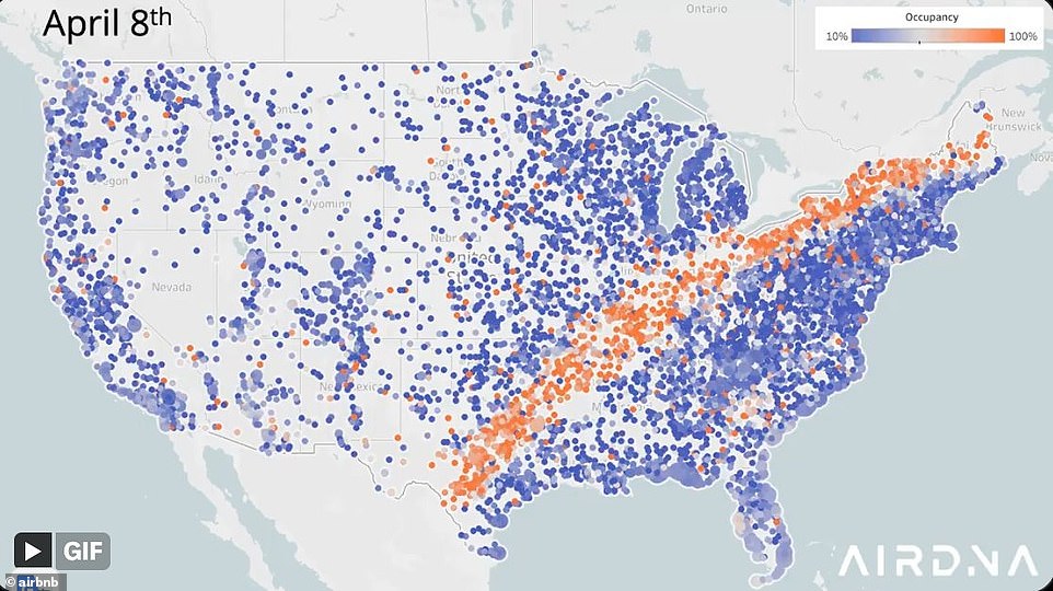 Incredible Map Shows How Solar Eclipse Hysteria Has Spread Across US