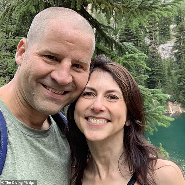 amazon, mackenzie scott's high school teacher ex-husband is seen with his new live-in girlfriend 18 months after divorce - as world's fifth richest woman appears unlucky in love while jeff bezos plans second marriage