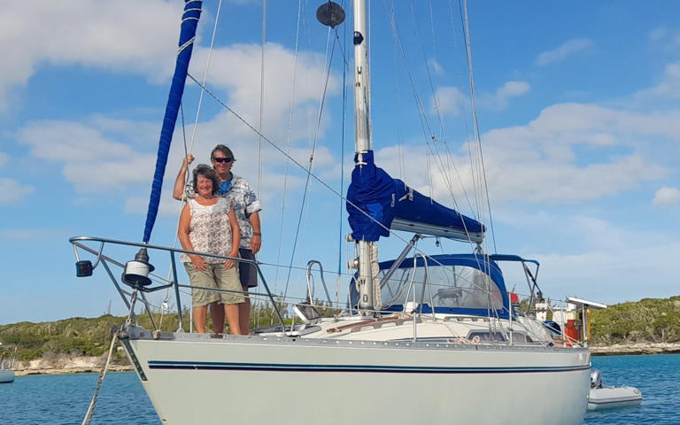 Mike and Helen spent £50,000 on their yacht, all of their life saving, in the hope of travelling the world - PA REAL LIFE/PA
