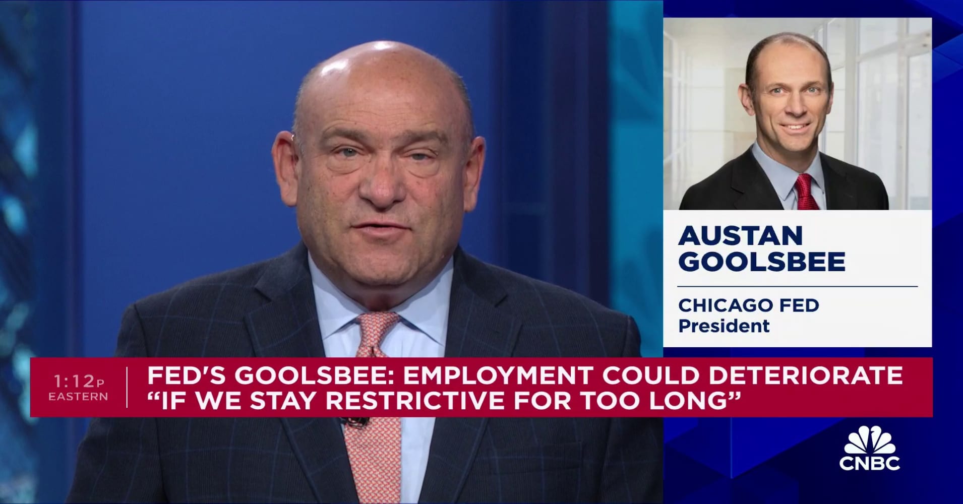 Chicago Fed President Austan Goolsbee: Policy Stance Is Restrictive