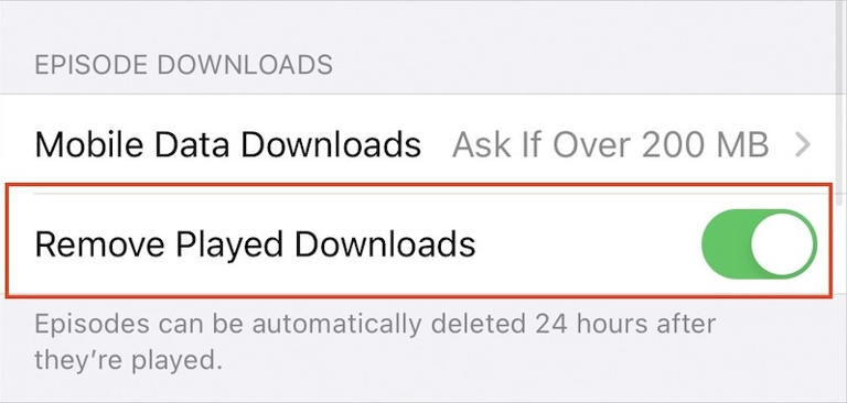 Remove downloads from iPhone