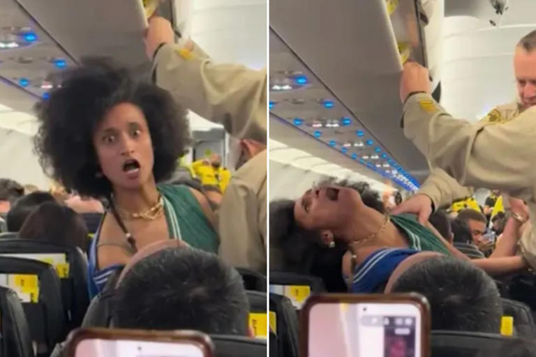 Watch woman go absolutely nuts as she’s dragged off Spirit Airlines flight in cartoonish meltdown