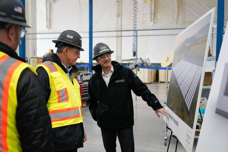 Sen. Manchin Tours Construction Progress at Form Energy’s Weirton Plant