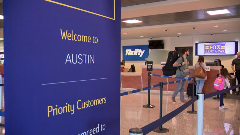 Austin airport expects all-time high car rental returns following eclipse