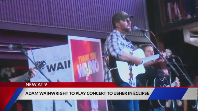 Adam Wainwright to play a concert to usher in eclipse