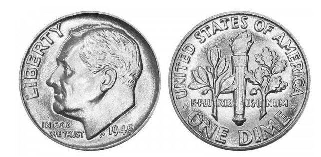 1948 Roosevelt Dime Value Guide