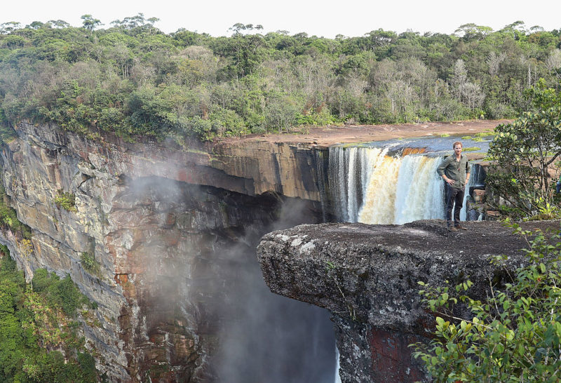 <p>Guyana's Kaieteur Falls has the distinction of being the world's tallest single-drop waterfall; the water cascades down 741 feet. The waterfall isn't all that hard to get to, either. Tourists can leave from the capital city of Georgetown and fly to a landing strip that's just a 15-minute walk away.</p>