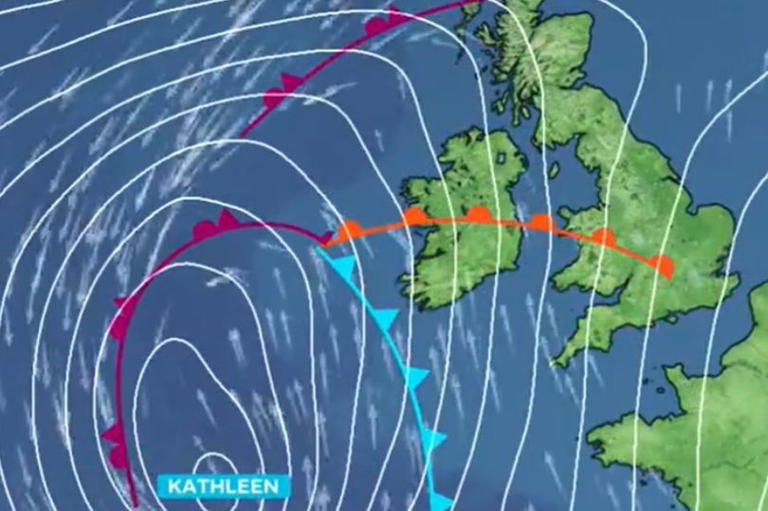 Storm Kathleen will bring 'unseasonably warm' weather to parts of the UK