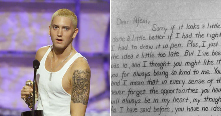 Eminem wrote a heartwarming letter to Tupac's mother thanking her for the immense support