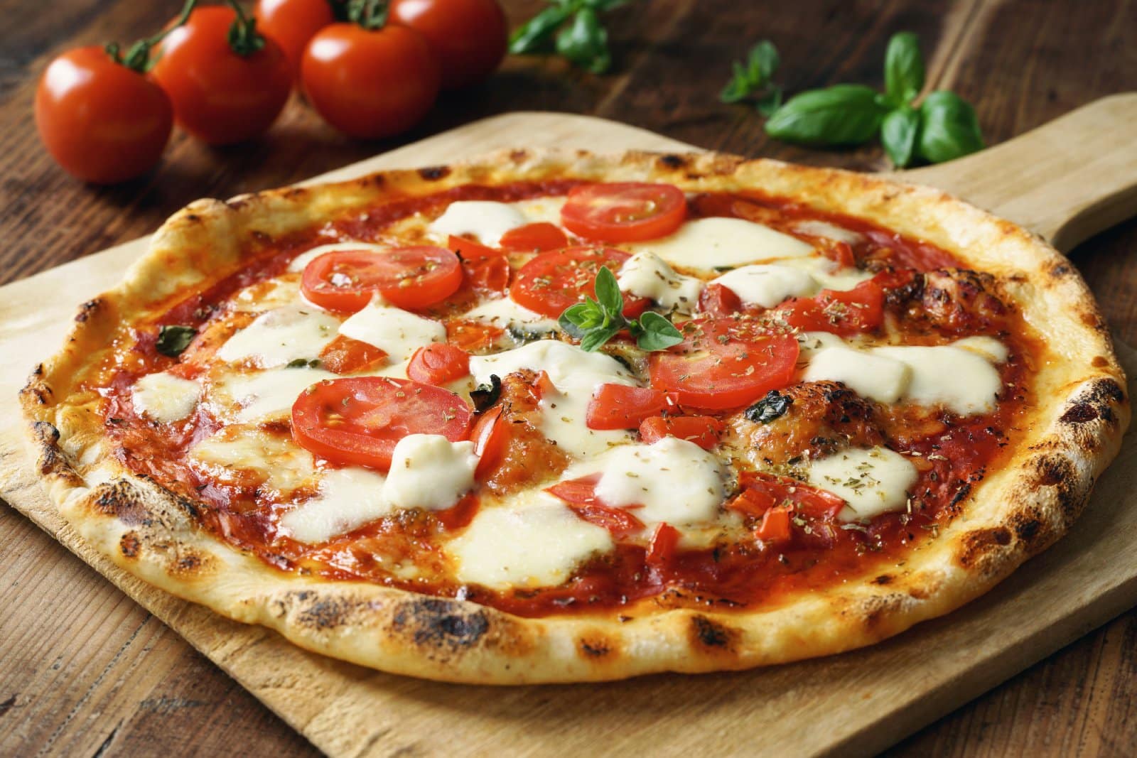 Image Credit: Shutterstock / V. Matthiesen <p>Experience the simplicity and elegance of true Italian pizza with a soft, chewy crust, fresh tomato sauce, mozzarella, and basil.</p>