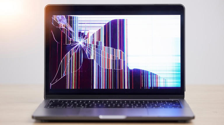 faulty laptop screen