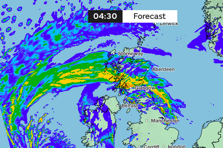 Storm Kathleen tracker Met Office weather maps show when and where UK