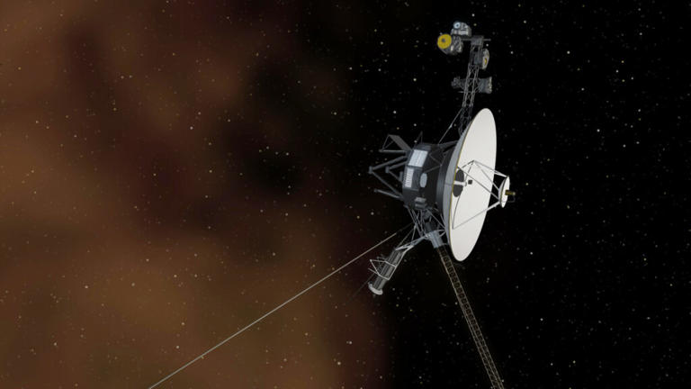 Vue d’artiste de Voyager 1. // Source : NASA/JPL-Caltech