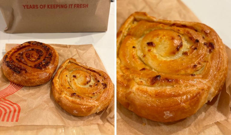 I tried Tim Hortons' new savoury pinwheel pastries and this one was ...