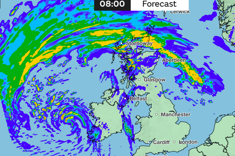 Storm Kathleen tracker Met Office weather maps show when and where UK