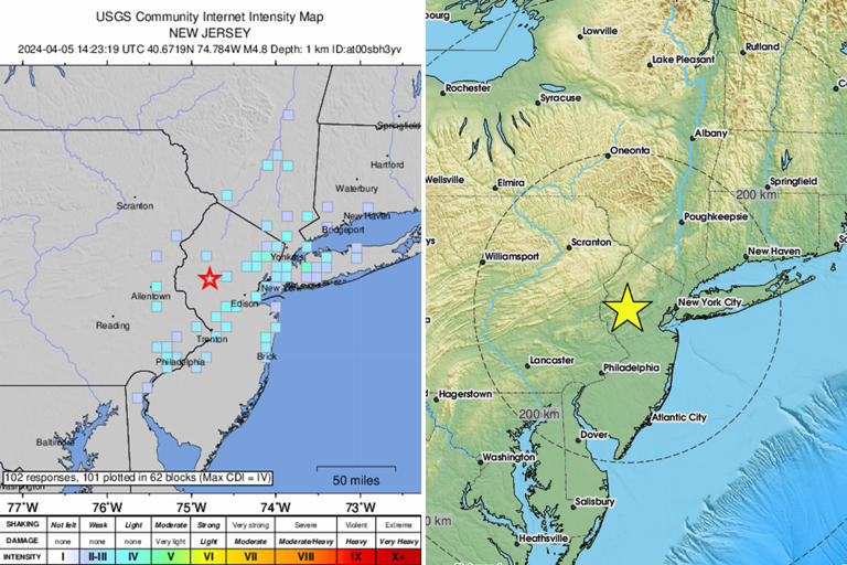 NYC and tri-state rocked by biggest area earthquake since 1884, sending ...