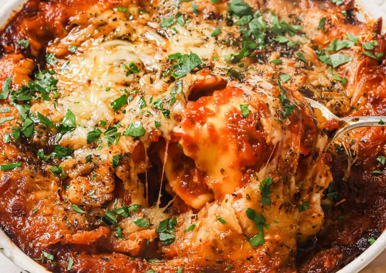 <p>Revive your love for home cooking with this baked ravioli that’s perfect for when you’re strapped for time. Think of it as lasagna’s laid-back cousin. You get to skip the hassle with frozen cheese ravioli, throw in some marinara sauce, pile on the cheese, and you’ve got a great meal on the table in about an hour. It’s all the comfort without the work, making your weeknights a whole lot easier.<br><strong>Get the Recipe: </strong><a href="https://realbalanced.com/recipe/baked-ravioli/?utm_source=msn&utm_medium=page&utm_campaign=msn">Baked Ravioli</a></p>