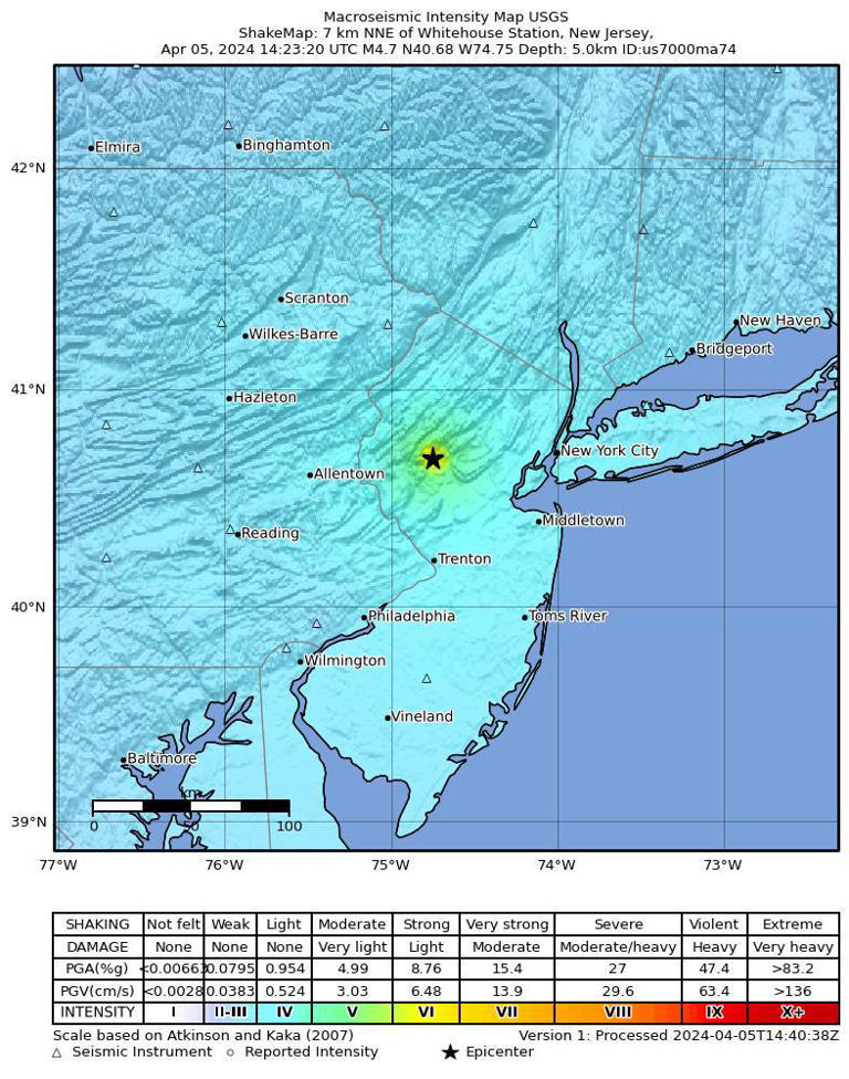 A 4.8 magnitude earthquake rattled New Jersey, NYC. Could the next