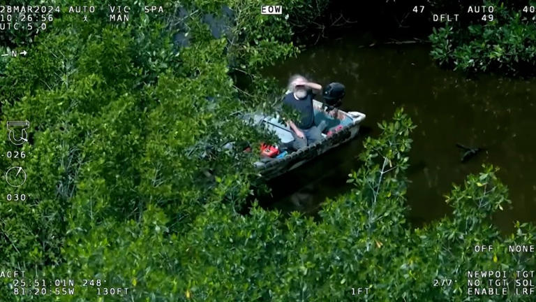 Stranded Couple, 4 Dogs On Motorboat Rescued In Everglades