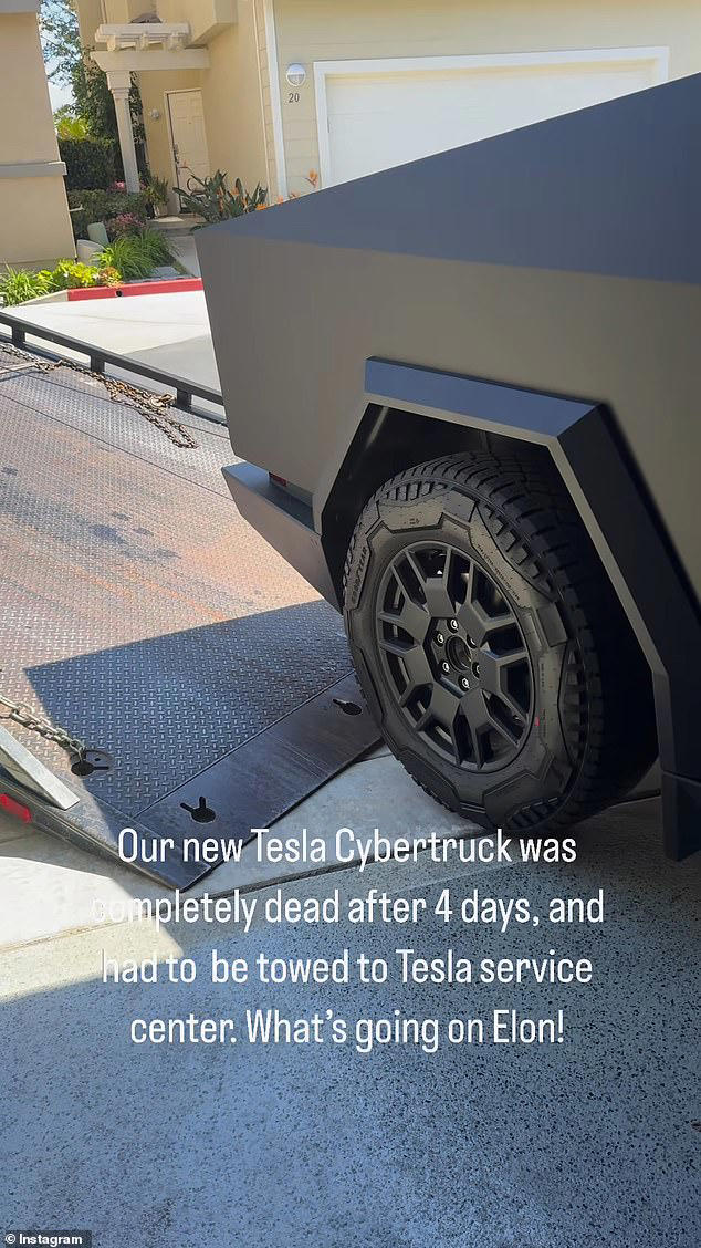 'What's going on, Elon?!' Owner of snazzy new matte black Cybertruck